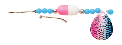 CT1161 - cuillère tournante poisson appât arc-en-ciel